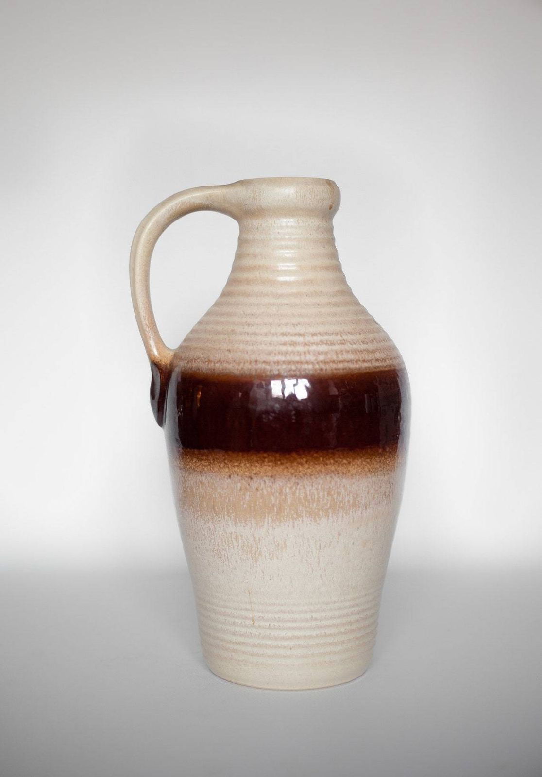 Large Vase West Germany Bay 631 40, Flower Pot, Base For Lamp, Pottery, Collection, Interior Design, Retro, 70's photo vintage