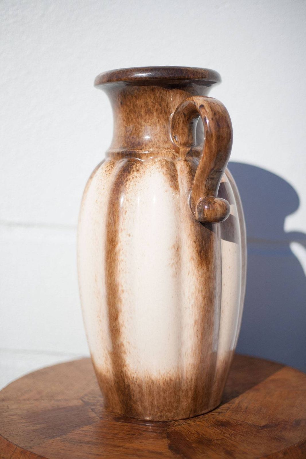 Large Vase Schleurich Keramic Germany 492 44, Flower Pot, Lamp Base, Interior Design, Retro, 70's photo vinterior