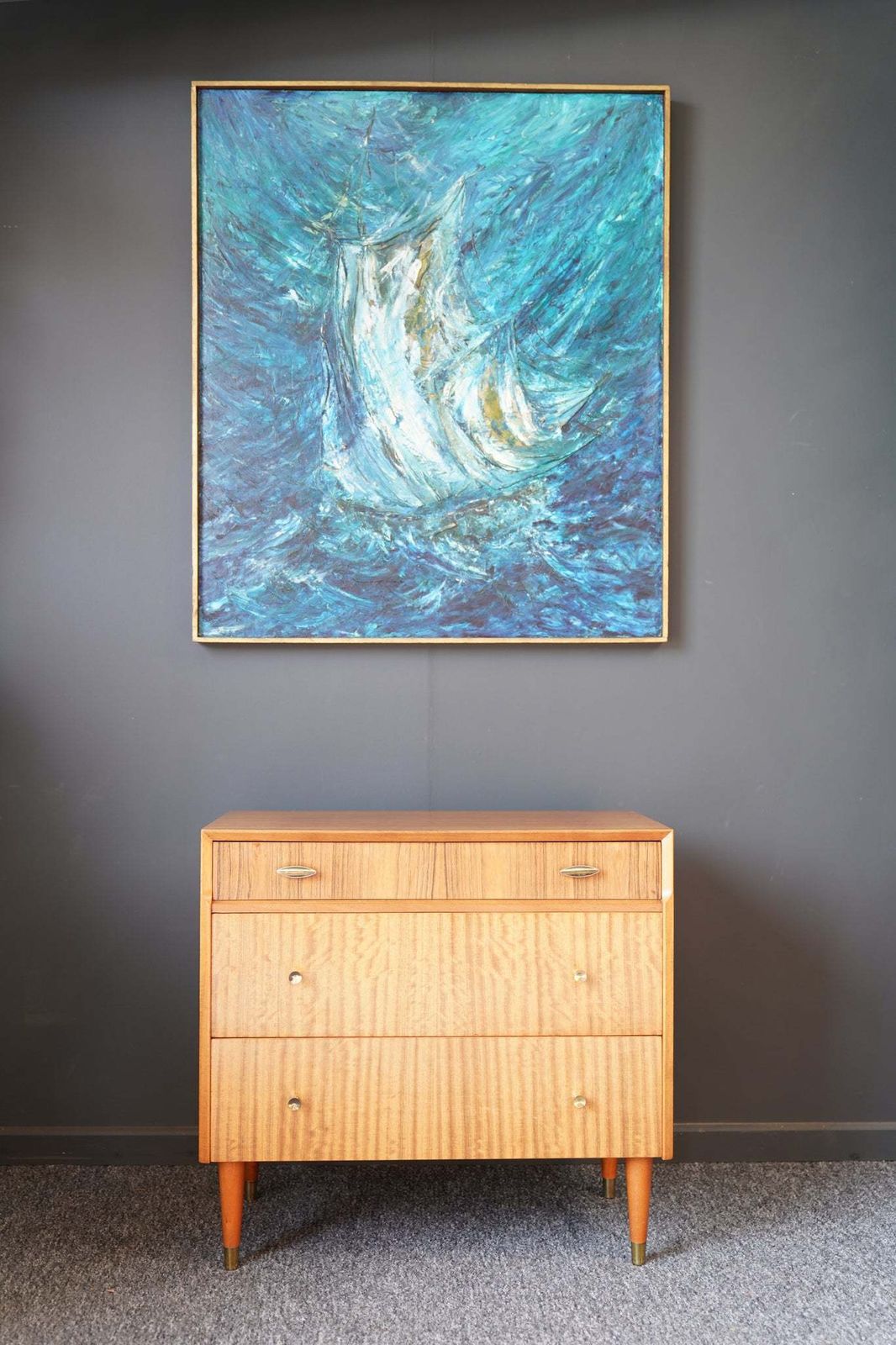 Mid Century Herbert Gibbs Small Chest Of Drawers