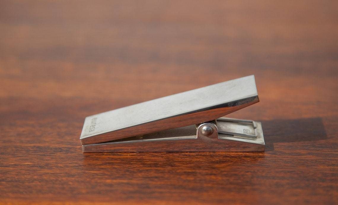 Vintage Mail Clip, Vintage Paper Press, Desk, Euresa Advertising Clip photo Home Decor