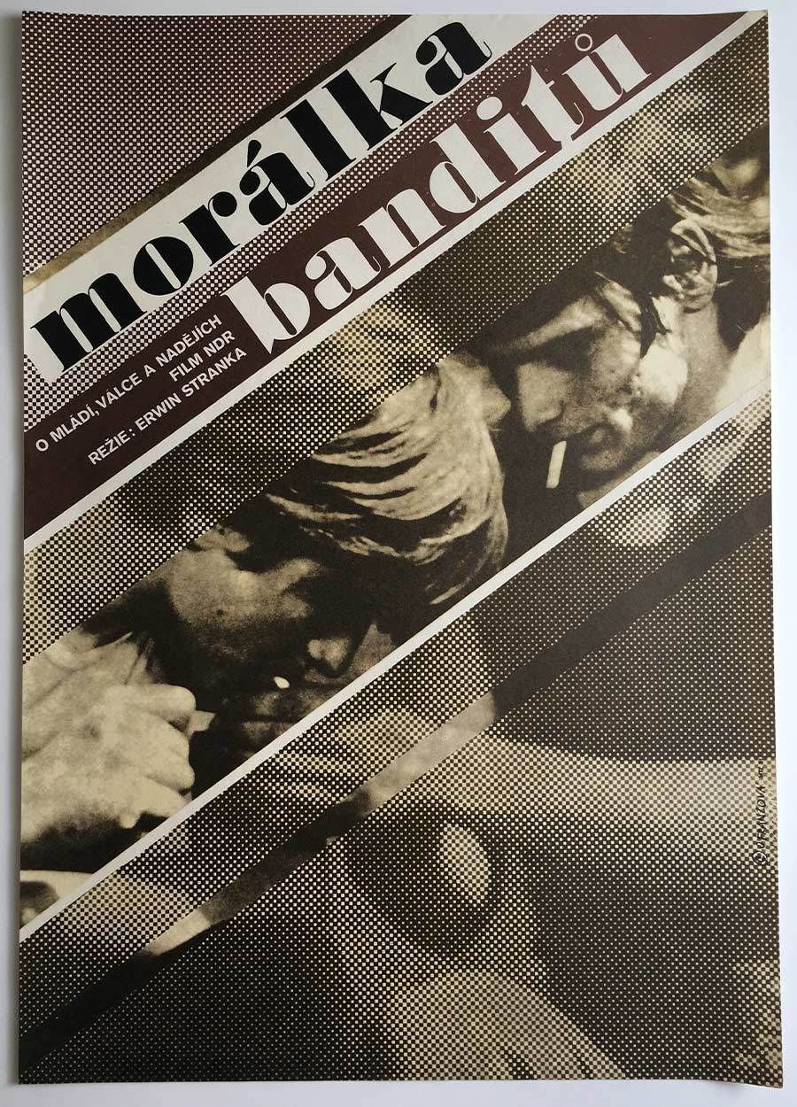 Original Film Poster, Outlaw Morality, Olga Franzová, 1977, Genuine Czech Vintage Print