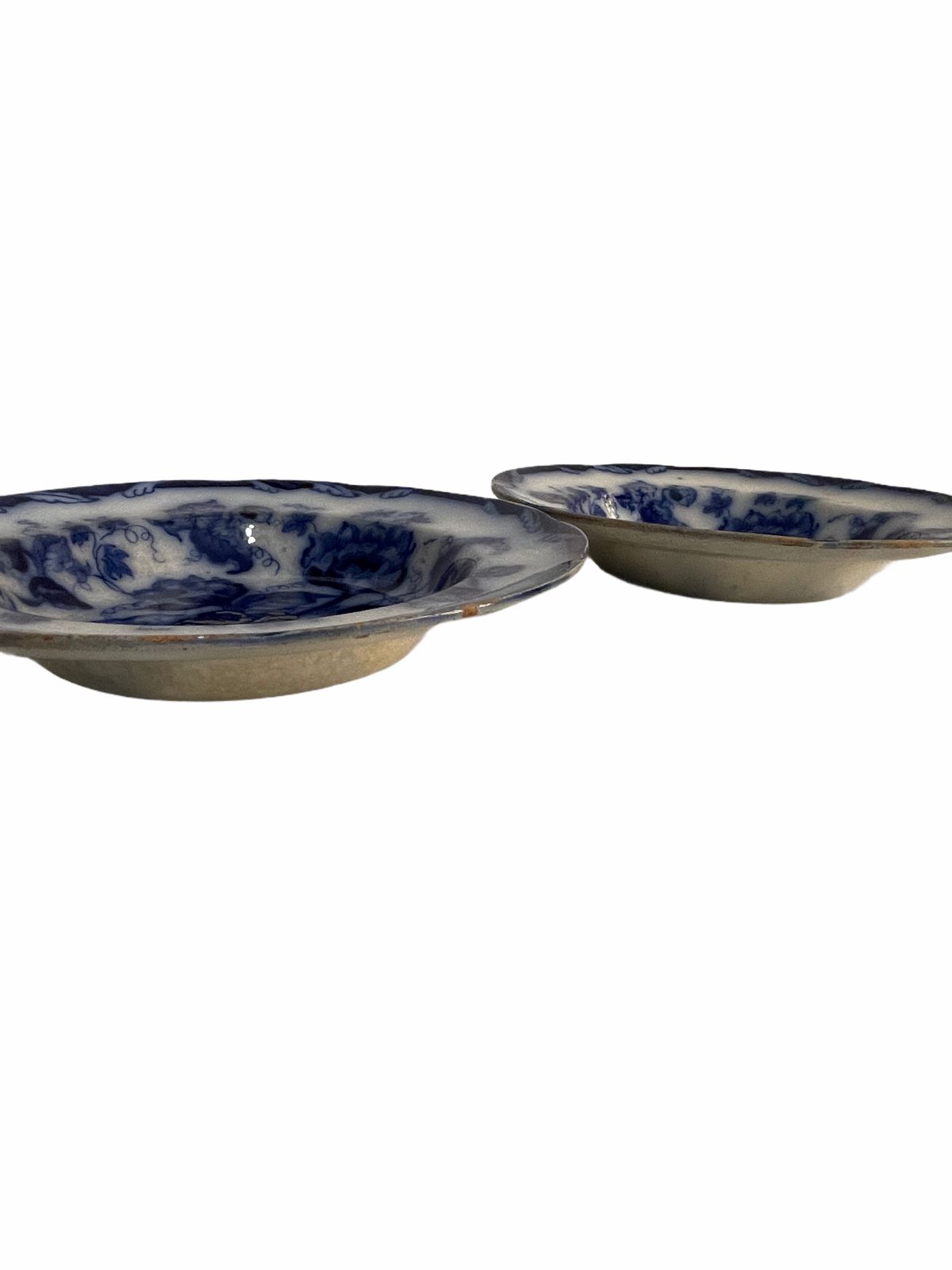 Set Of Two Victorian Dishes Porcelain Wedgwood Water Nymph 1800 photo vinterior