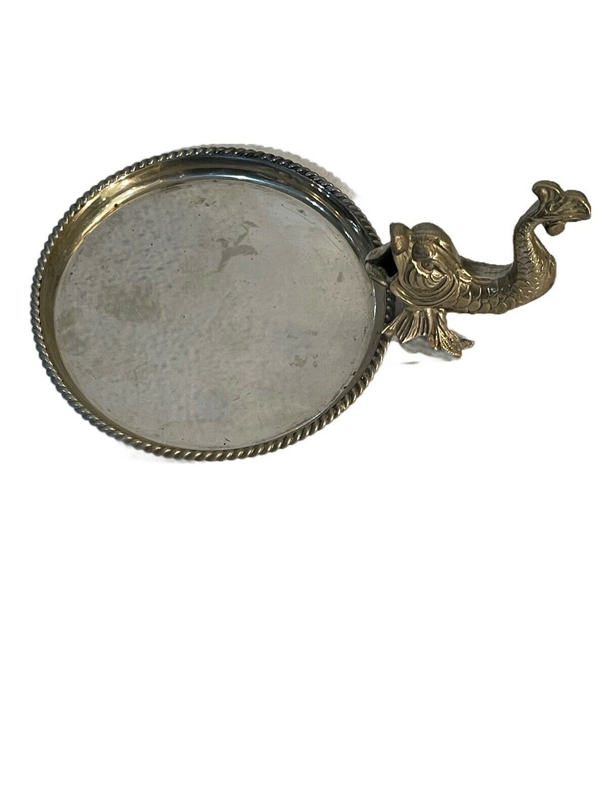 Sottobottiglia In Silver Plate, Twentieth Century, With Elegant Stylized Handle photo furniture