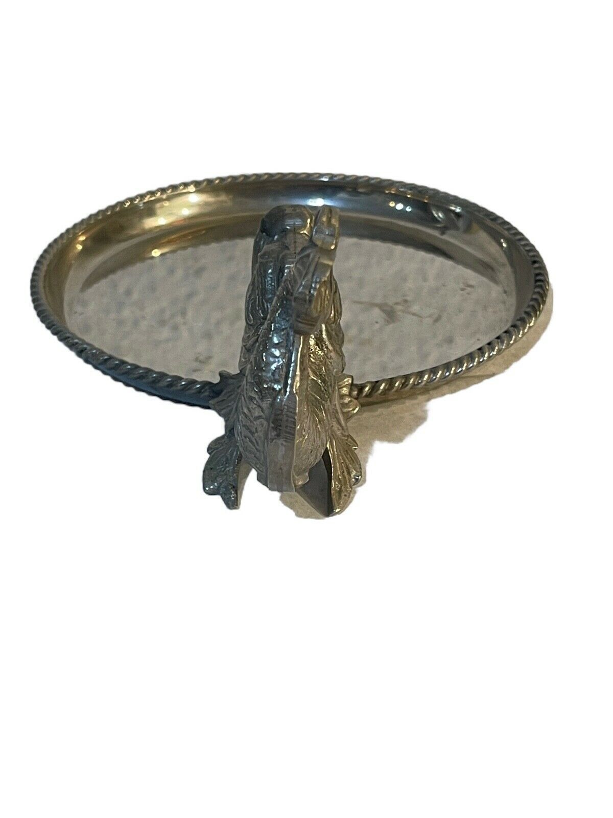 Sottobottiglia In Silver Plate, Twentieth Century, With Elegant Stylized Handle photo Home Decor