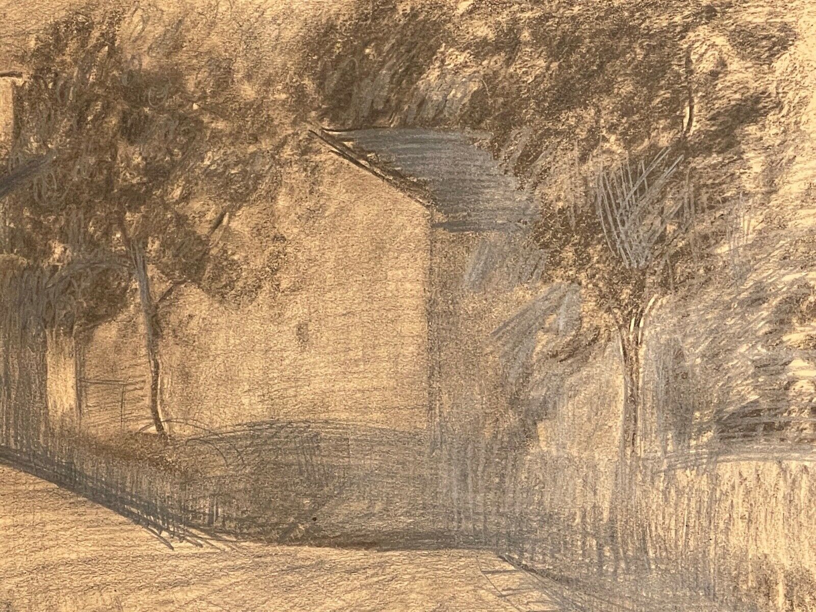 Charcoal On Paper "Internal Campaign" Era Twentieth Century photo 115.44
