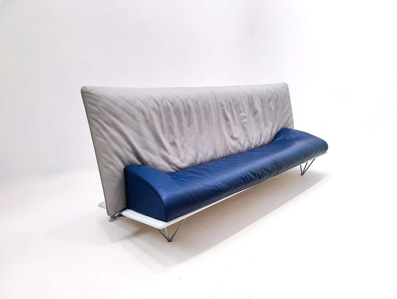 Rare Leather “Squash” Sofa By Paolo Deganello For Driade, Italy, 1980s photo furniture