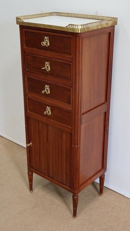 Small Mahogany Chest Of Drawers, Louis XVI Style   Late 19th Century photo for sale
