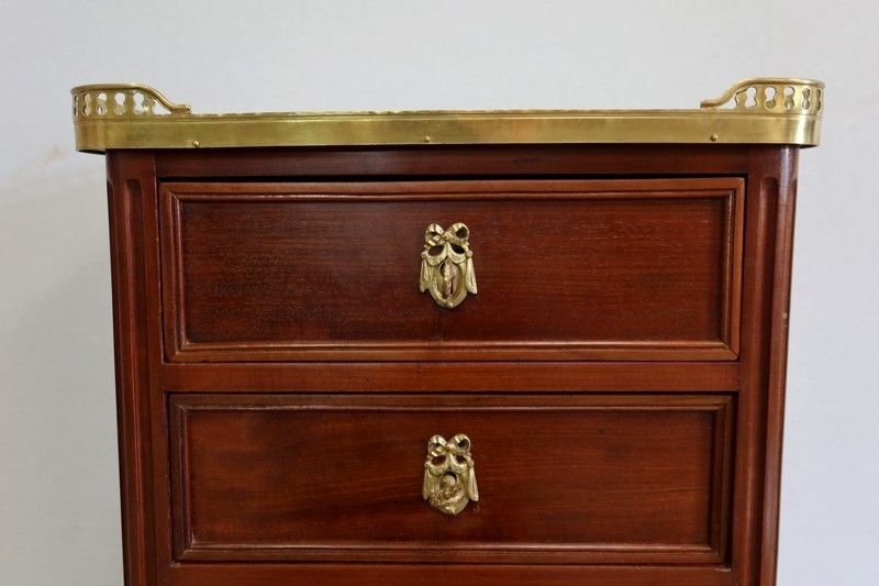 photo furniture Small Mahogany Chest Of Drawers, Louis XVI Style   Late 19th Century