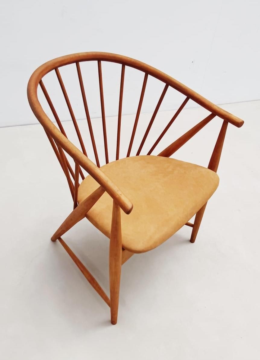 Armchair Model "Sun Feather" By Sonna Rosen For Nassjo Stolfabrik Of Sweden photo for sale