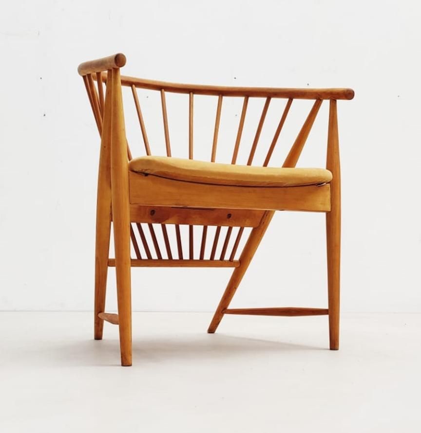 Armchair Model "Sun Feather" By Sonna Rosen For Nassjo Stolfabrik Of Sweden photo 2432.0