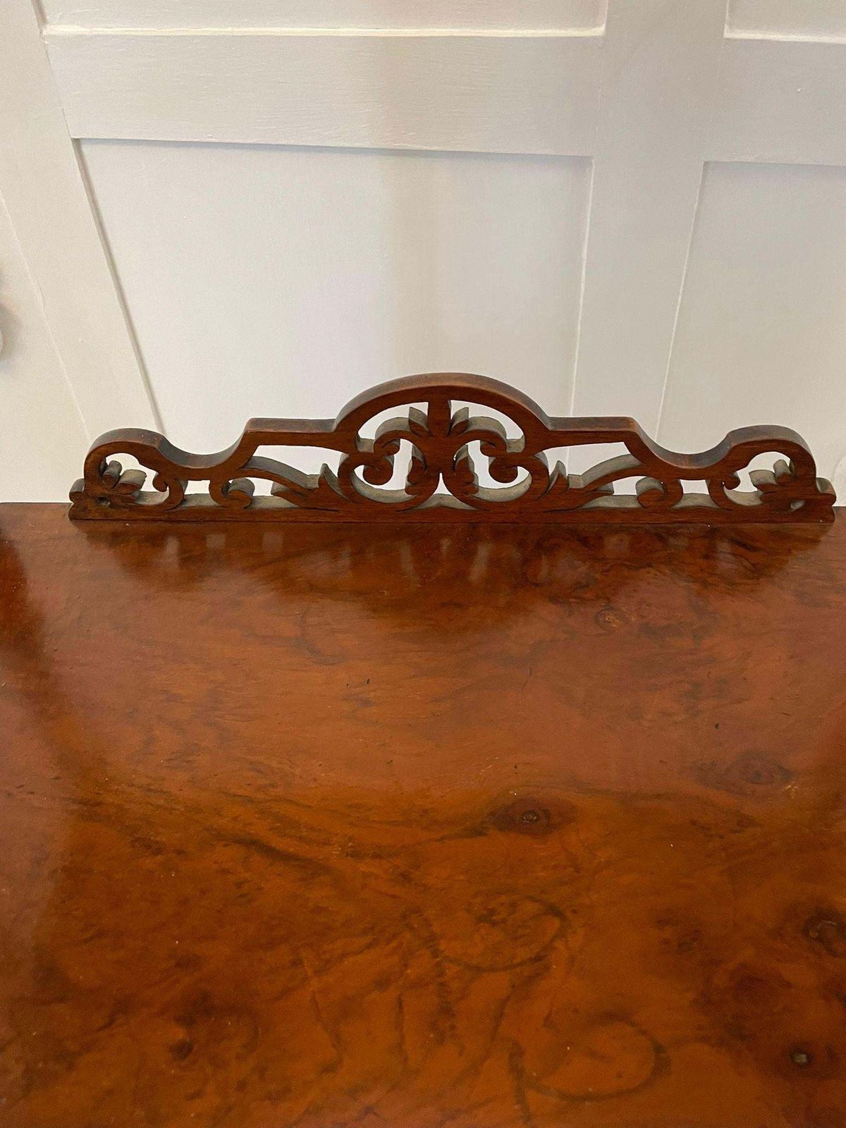 Furniture Antique Victorian Burr Walnut Whatnot photo