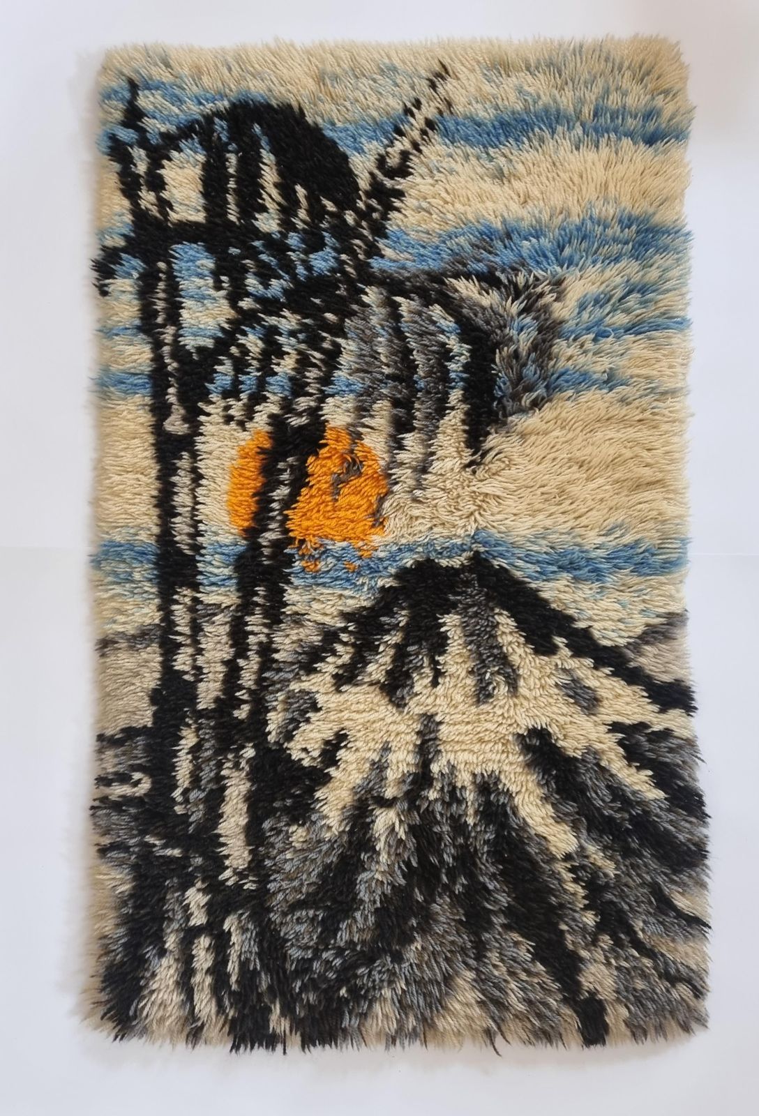 Beautiful Wall Midcentury Wool Tapestry, Denmark, 1960s photo furniture