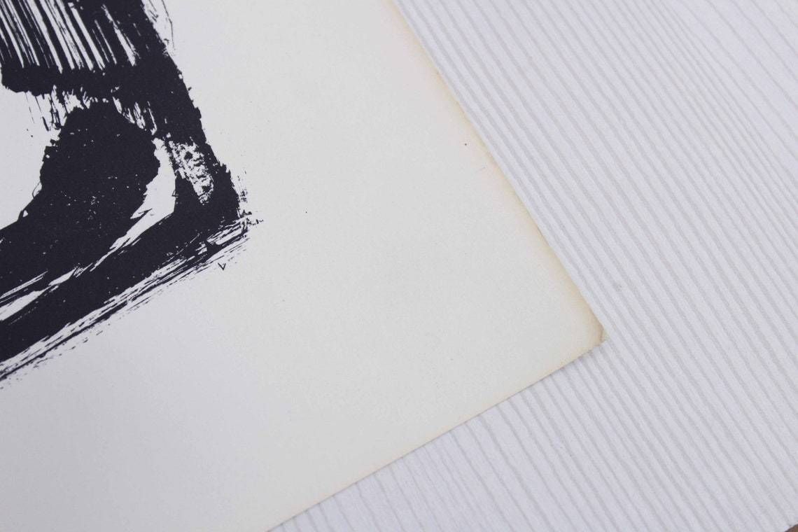 Lithograph By Swiss Artist Bernd Völkle 1963 photo for sale