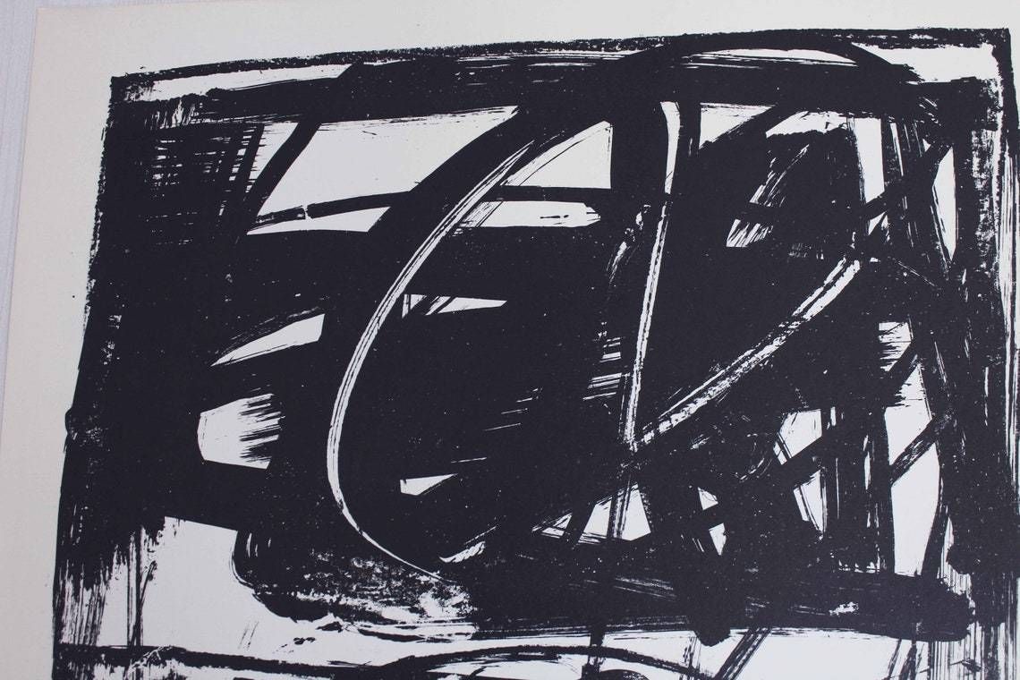 Lithograph By Swiss Artist Bernd Völkle 1963 photo buy