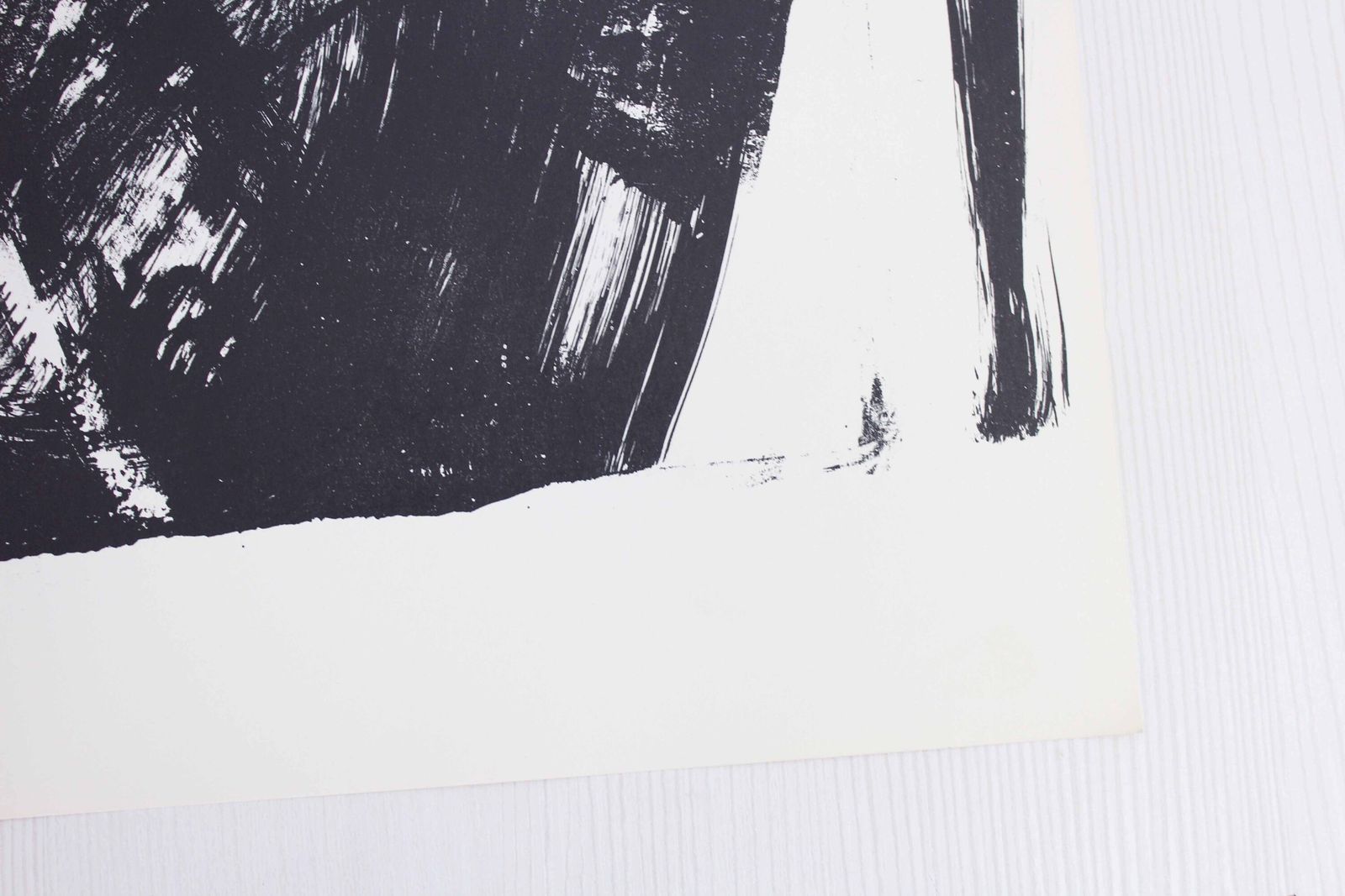 Lithograph By Swiss Artist Bernd Völkle 1963 photo vinterior