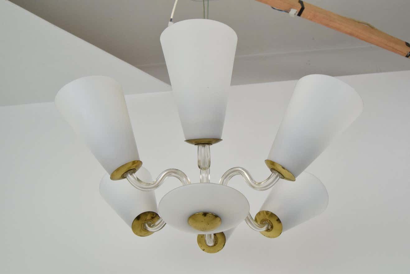 Mid Century Chandelier/Kamenicky Senov,1960's. photo 447.0