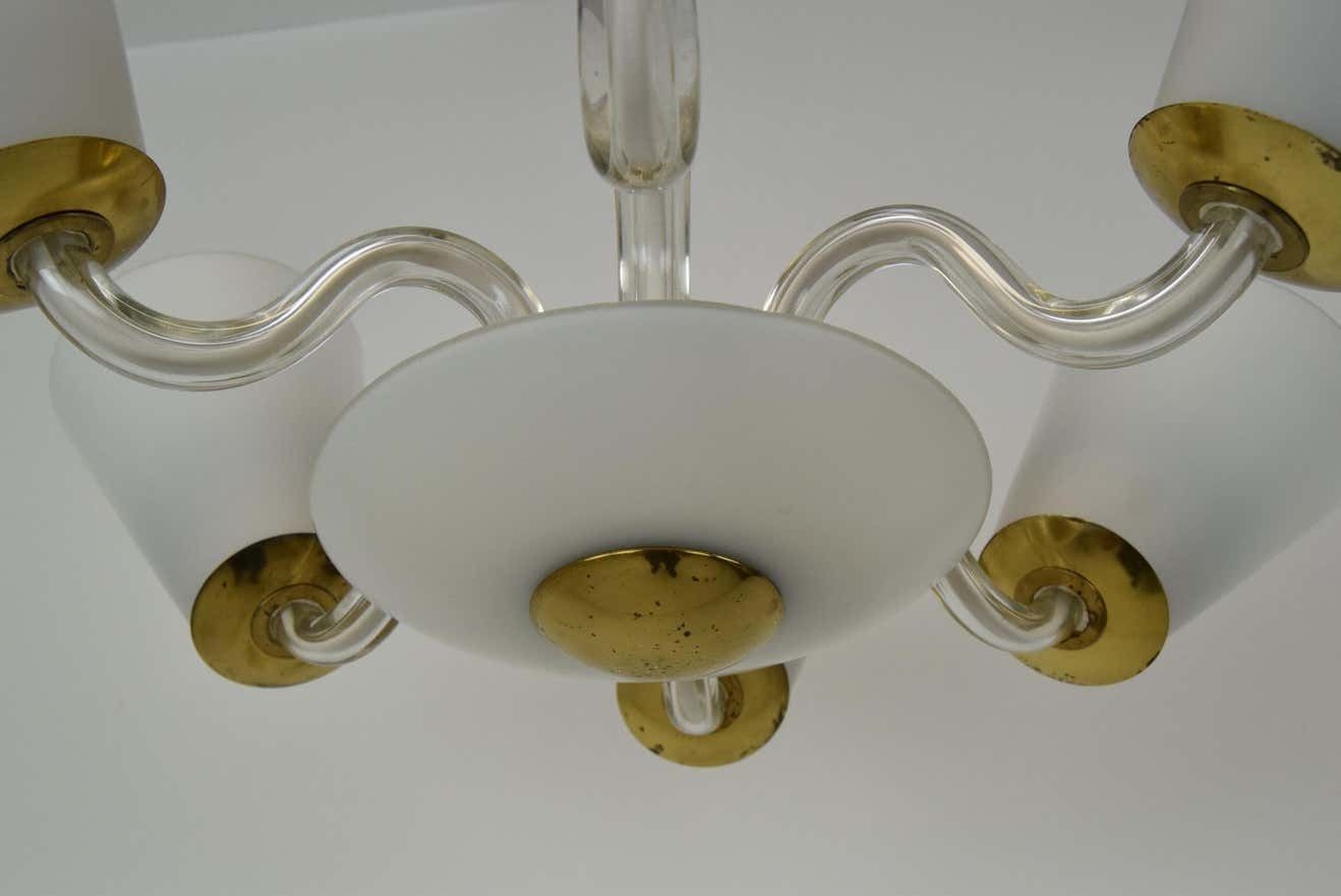 Mid Century Chandelier/Kamenicky Senov,1960's. photo vinterior
