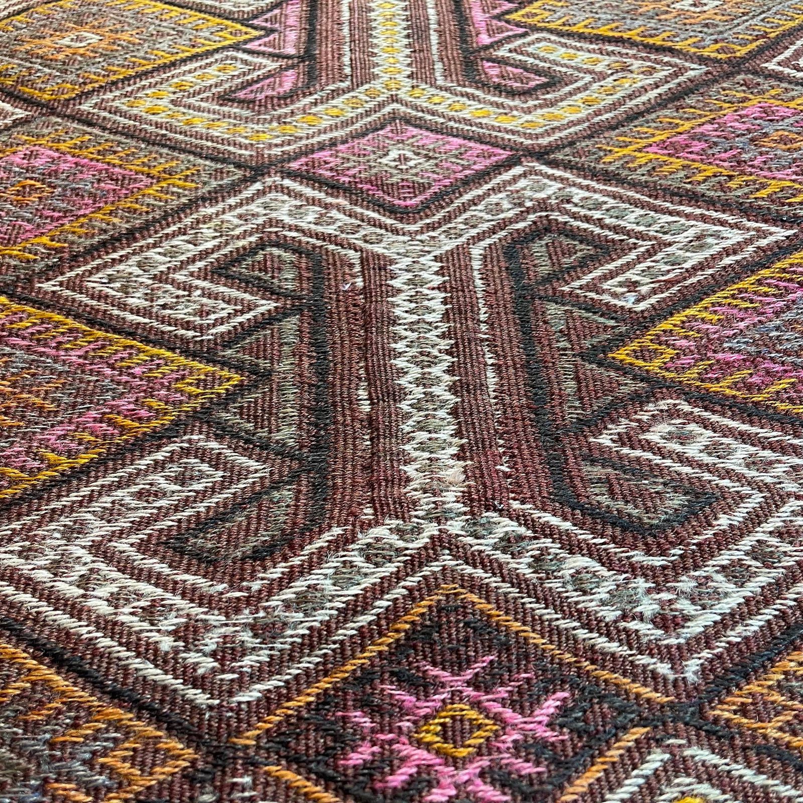 Traditional Turkish Mini Kilim Rug ,Vintage Anatolian Turkish Kelim 100x67 Cm photo Textiles