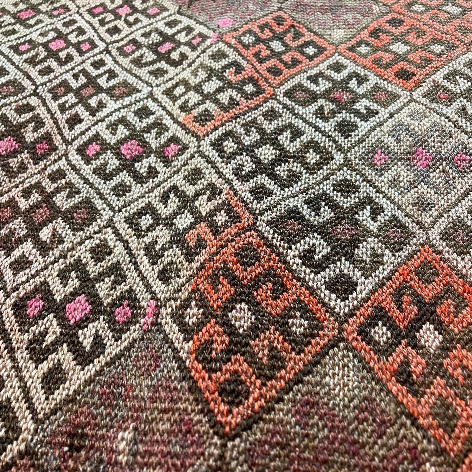 photo for sale Traditional Turkish Mini Kilim Rug ,Vintage Anatolian Turkish Kelim 63x54 Cm