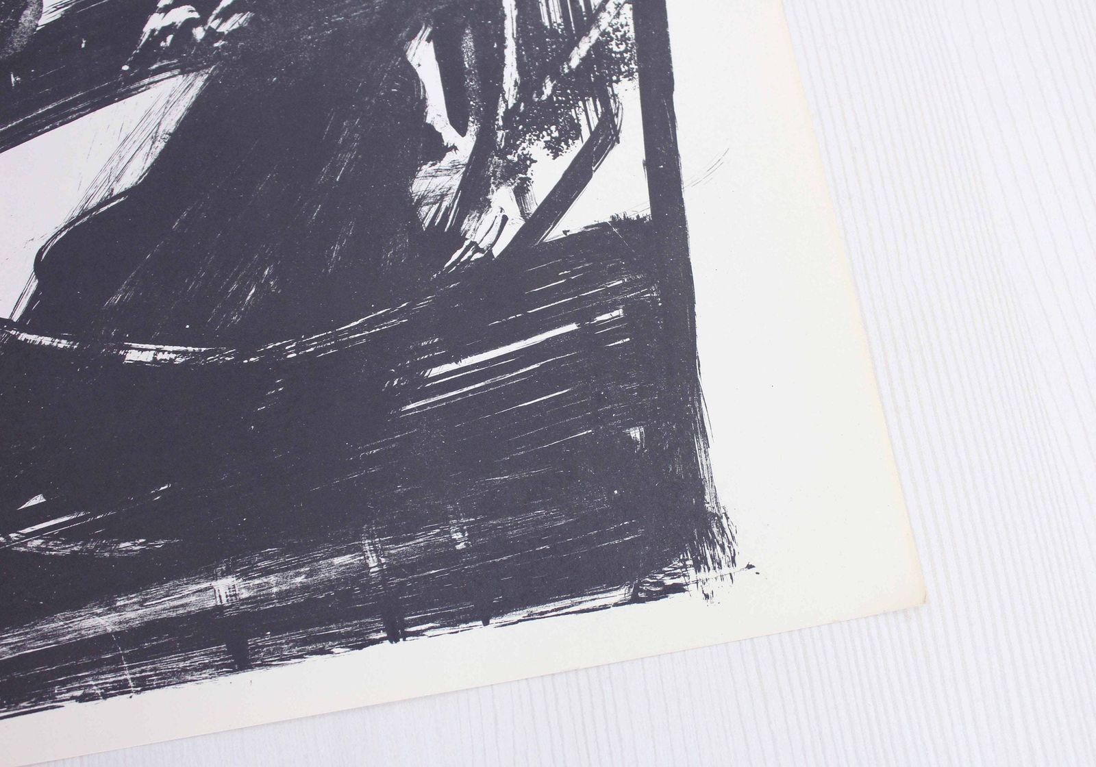 Lithograph By Swiss Artist Bernd Völkle 1963 photo Art