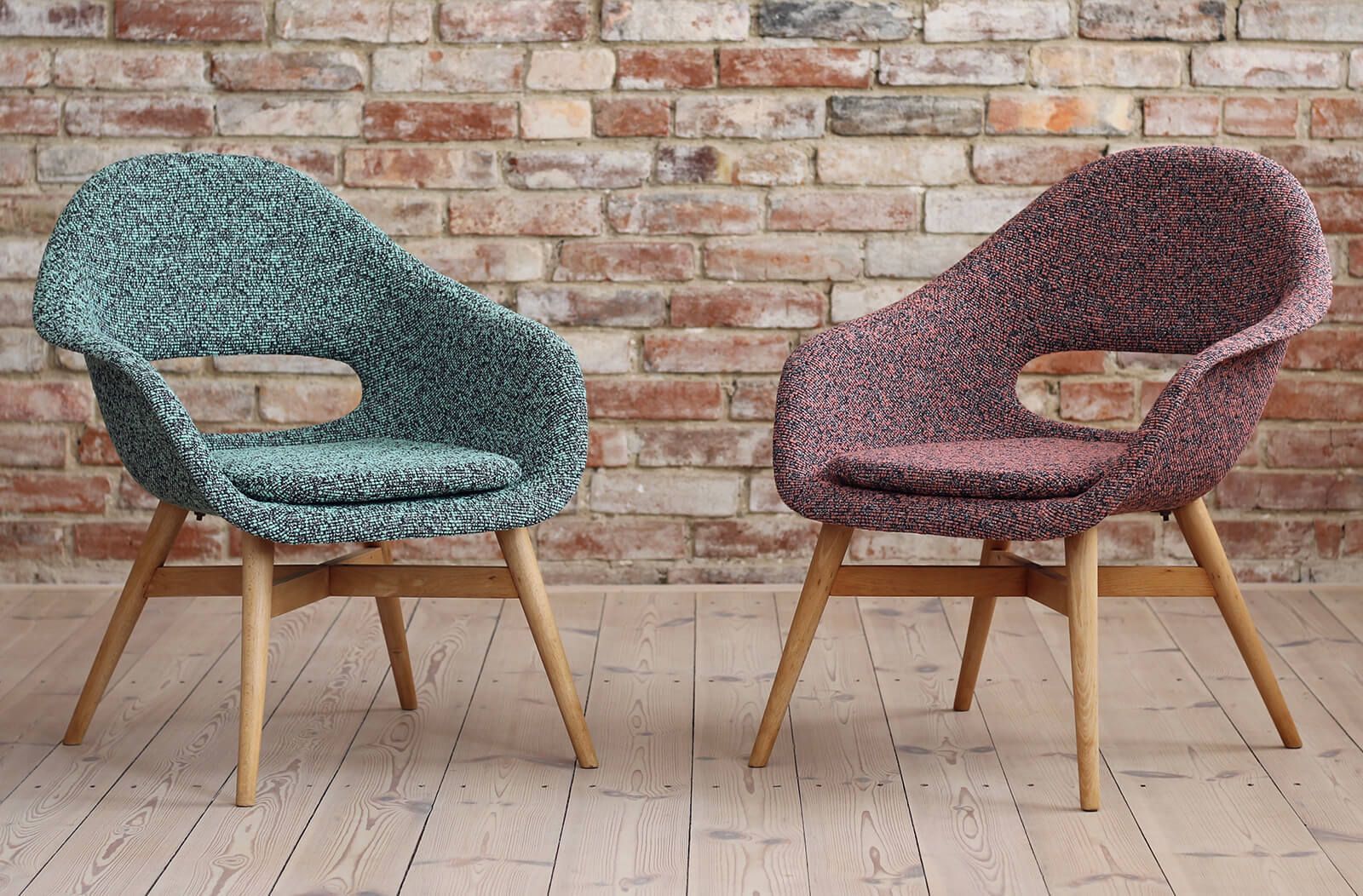Set Of 2 Lounge Chairs Designed By Miroslav Navrátil, 1950s, Czech Republic photo furniture