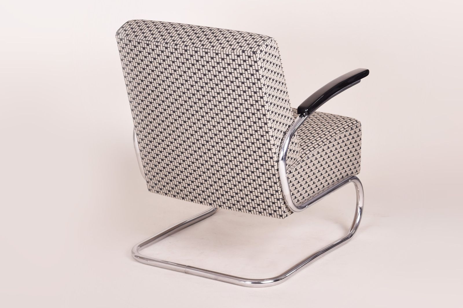 Patterned Mucke Melder Armchair Made In 1930s Czechia. photo furniture