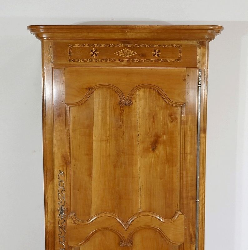 Rare Regional Bonnetière In Blond Cherry, Louis XV   Early 19th Century photo Furniture