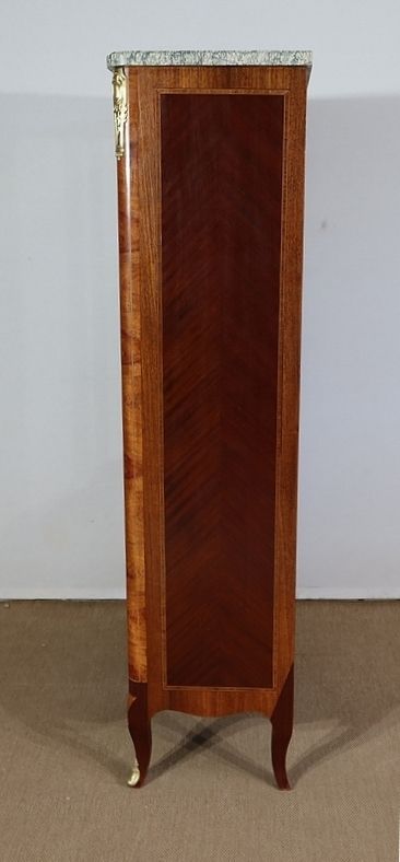 photo buy Small Showcase In Precious Wood, Transition Louis XV / Louis XVI Style, Early 20th Century