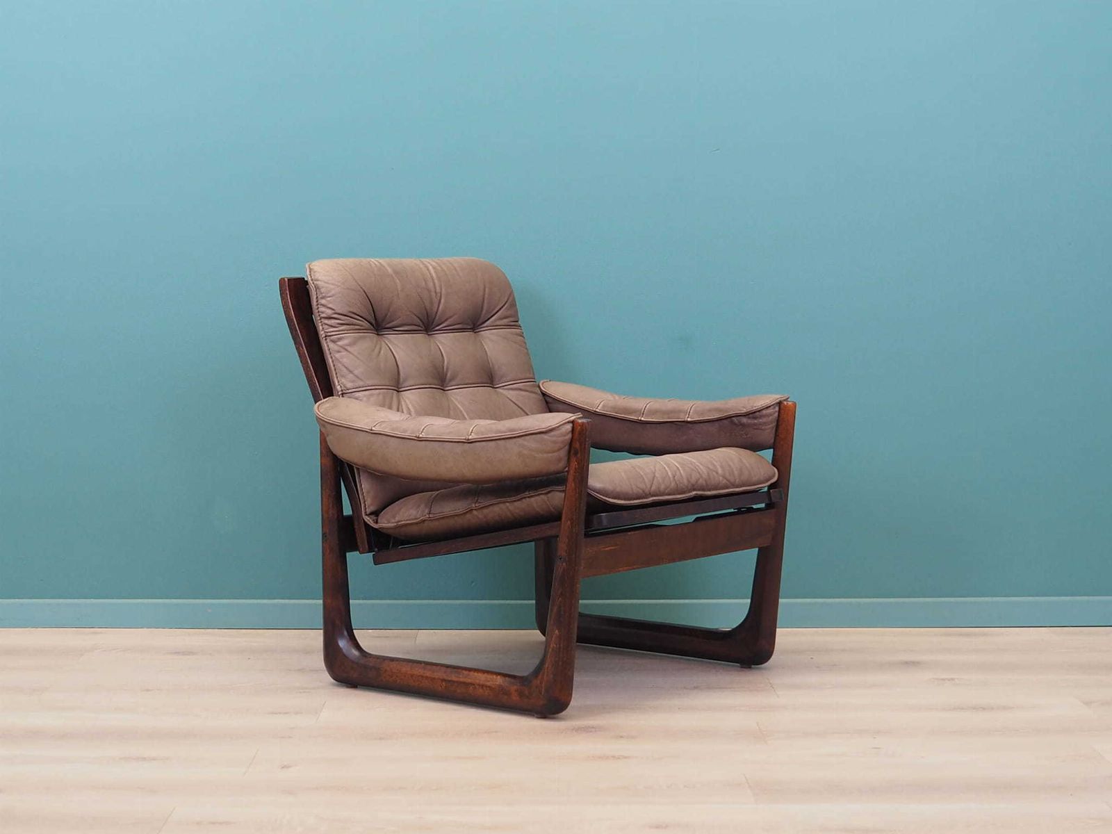 Leren Fauteuil, Deens Design, Jaren 1960, Geproduceerd Door Genega Møbler photo vinterior