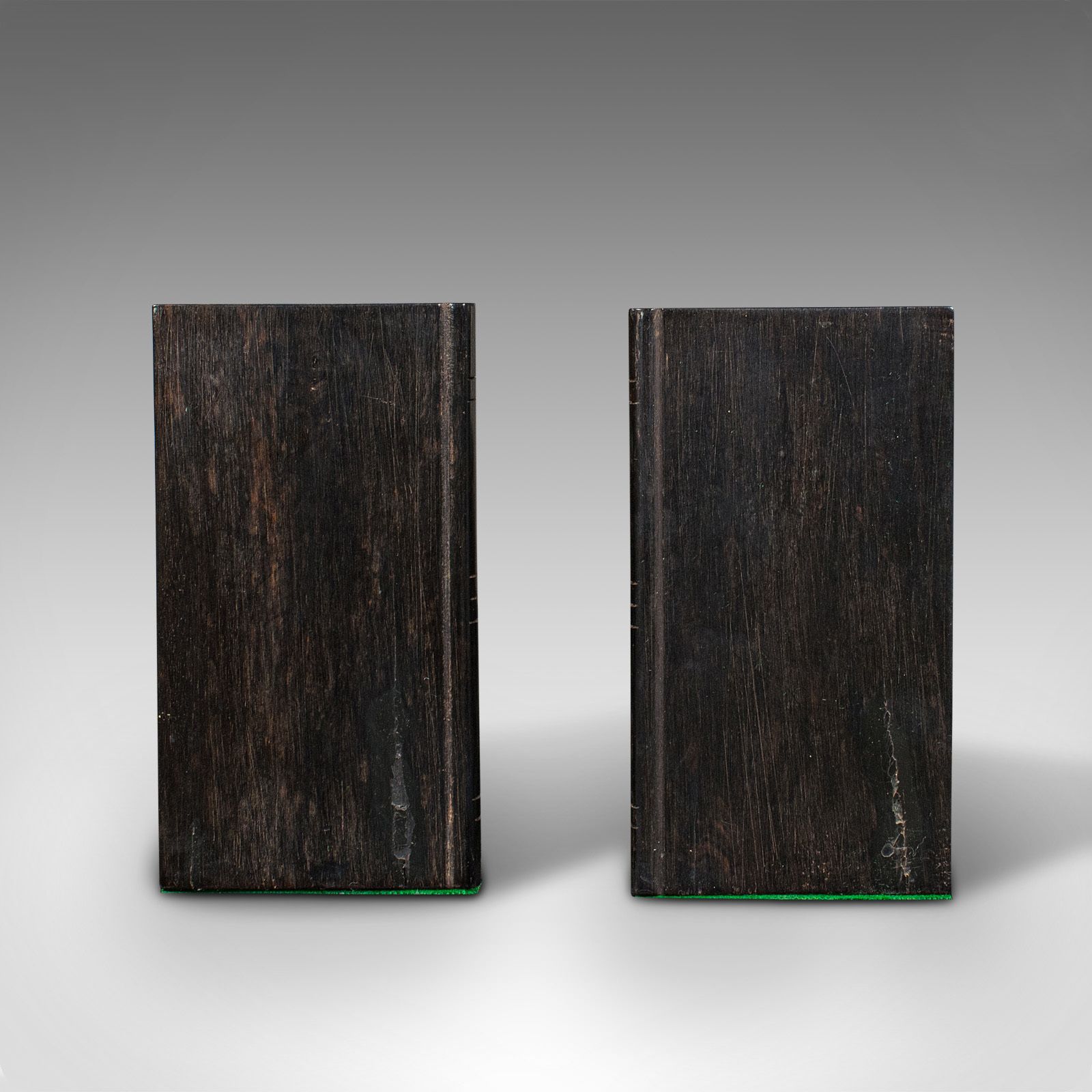Pair Of Small Antique Elephant Bookends, Anglo Indian, Ebony, C.1890 photo furniture