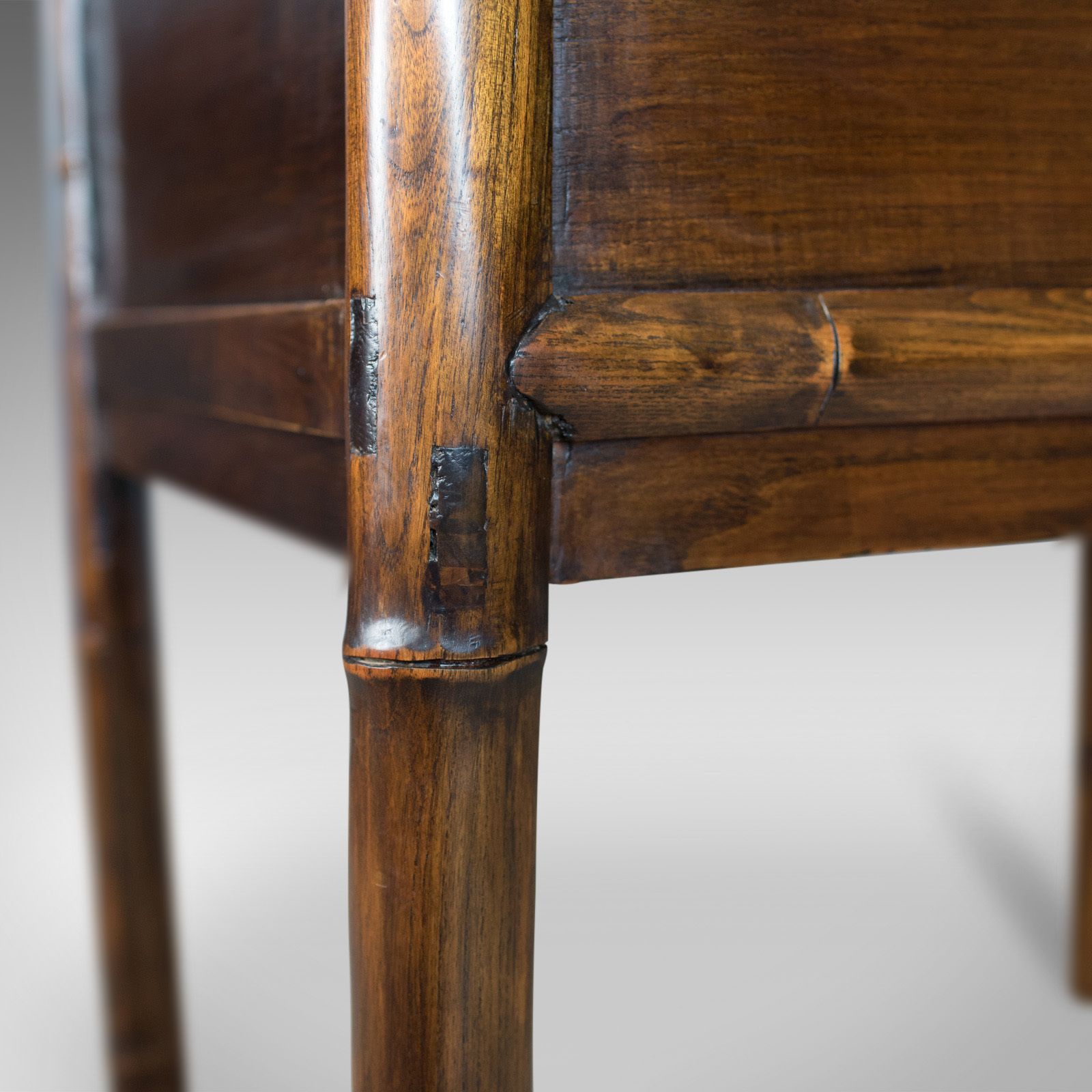 photo for sale Oriental Side Table, Chinese Elm Cabinet, Late 20th Century