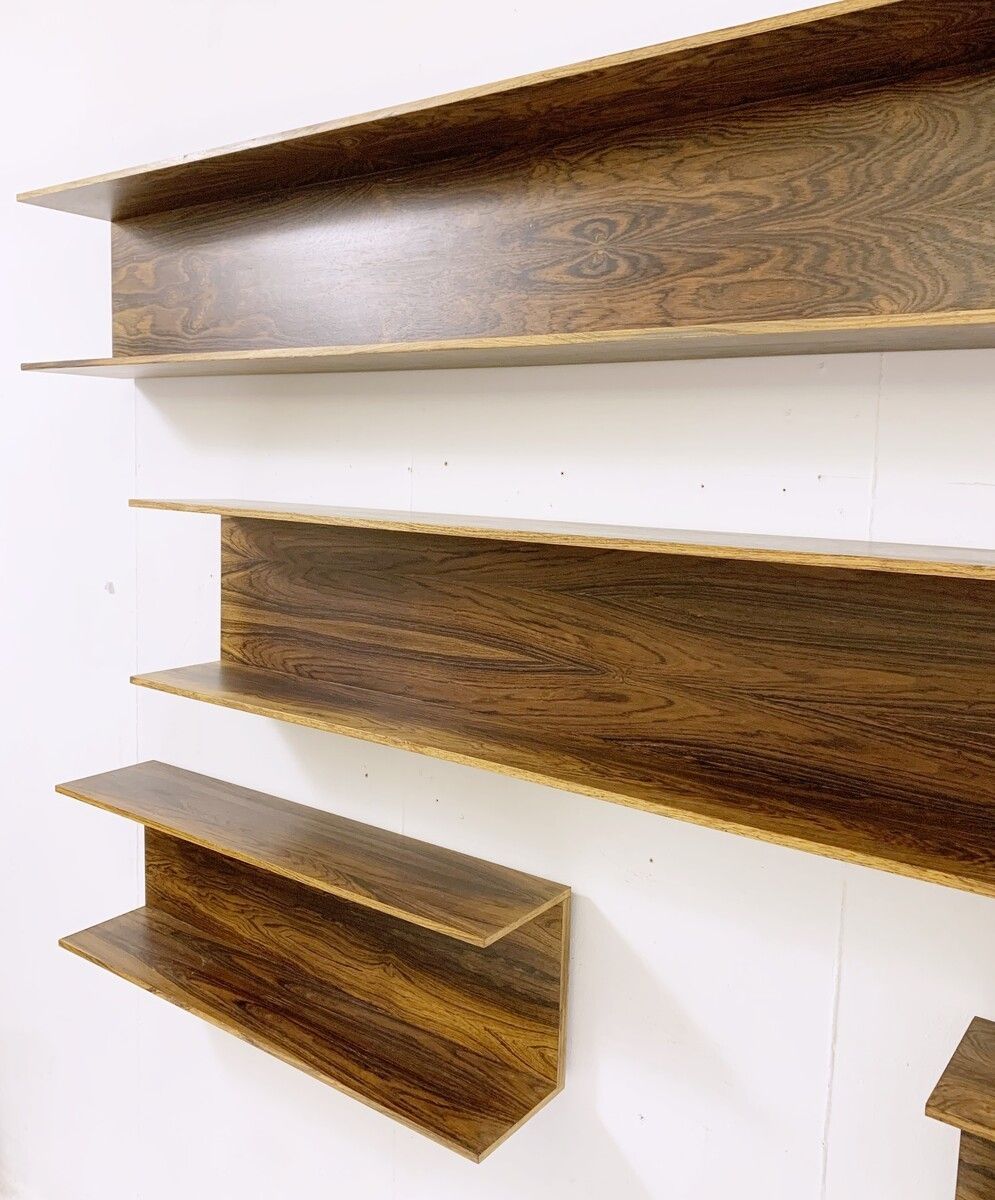 Set Of 4 Mid Century Wooden Shelves photo buy