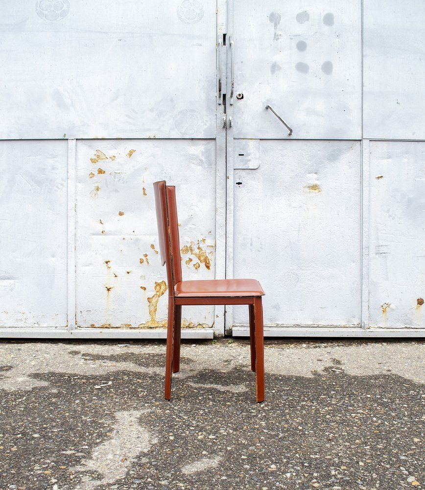 Leather Chairs By Enrico Pellizzoni, 1970s, Set Of 4 photo Furniture