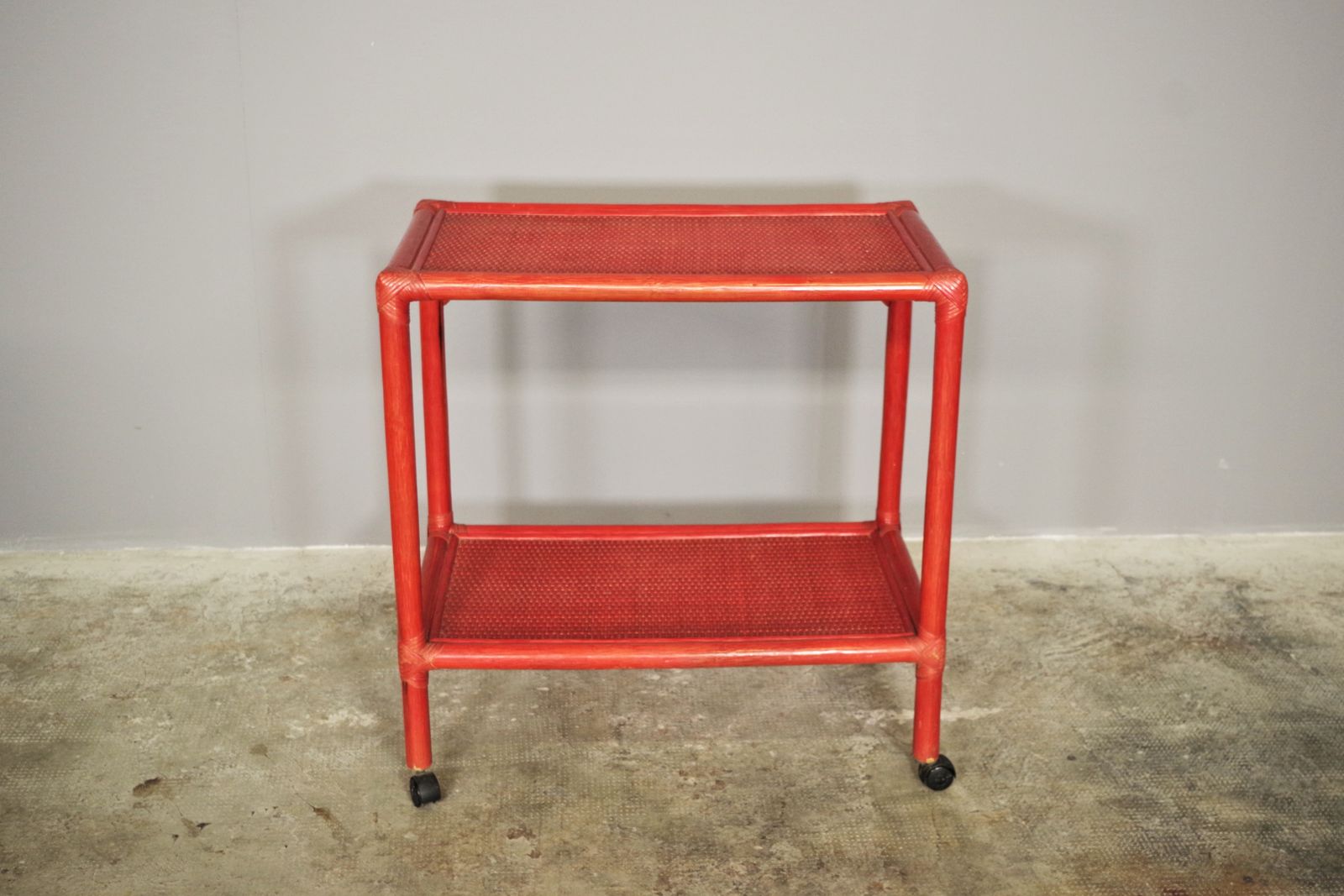 80s Bamboo Drink Cart, 1970s, Reclaimed Wood photo furniture