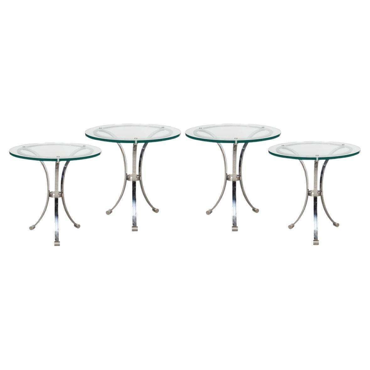 A Set Of Four Bar Tables From The Waldorf Hotel, New York, C.1940