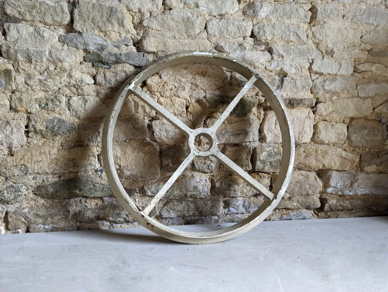 Early 20th Century Metal Truck Wheel