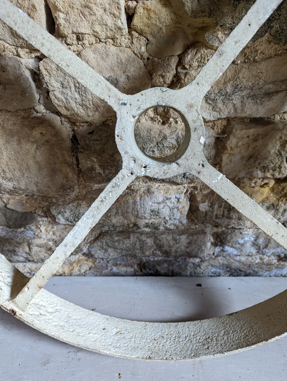 Early 20th Century Metal Truck Wheel photo for sale