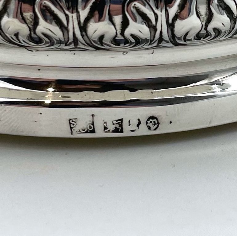 Early 19th Century Antique George III Sterling Silver Pair Wine Coasters Sheffield 1819 S C Younge & Co photo Home Decor
