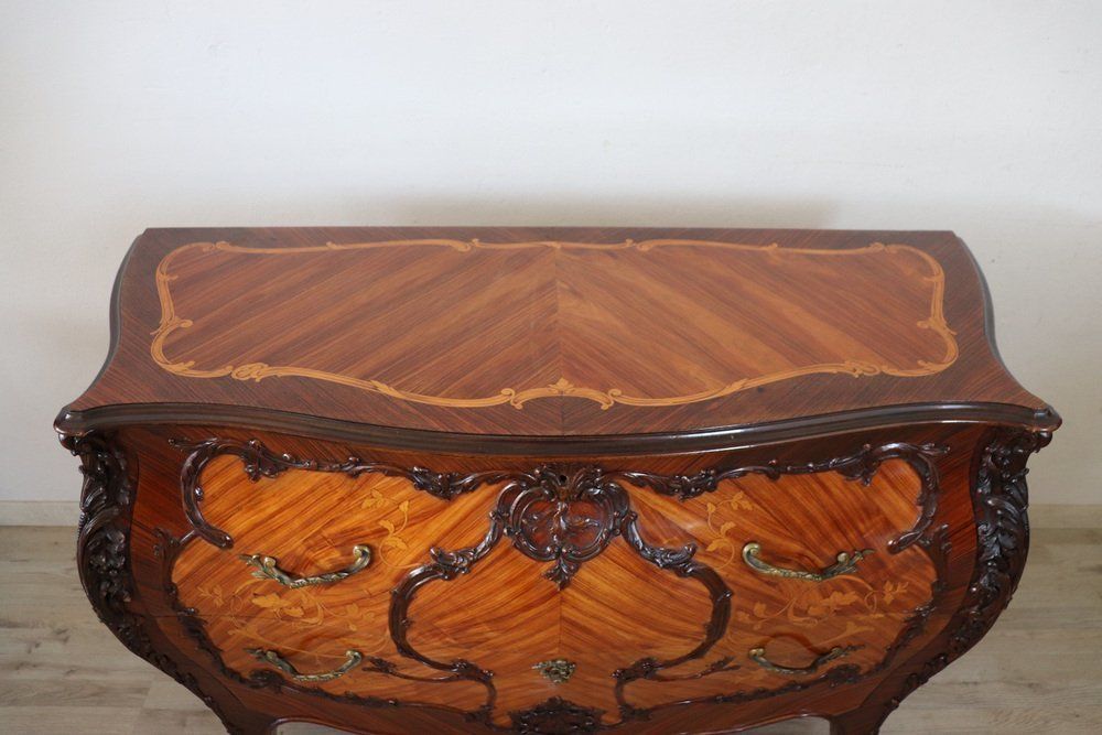 Vintage Chest Of Drawers With Inlay Walnut, 1930s photo buy