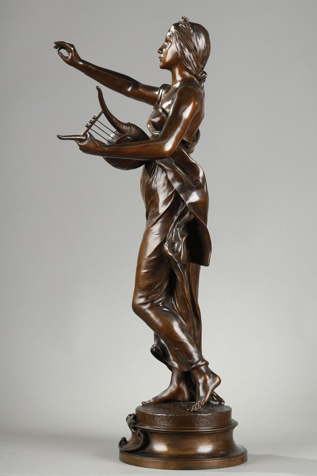 Bronze Sculpture, "Muse Des Bois", After Henri Louis Levasseur photo for sale