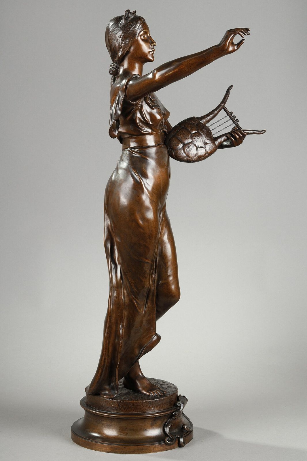 Bronze Sculpture, "Muse Des Bois", After Henri Louis Levasseur photo 4436.0