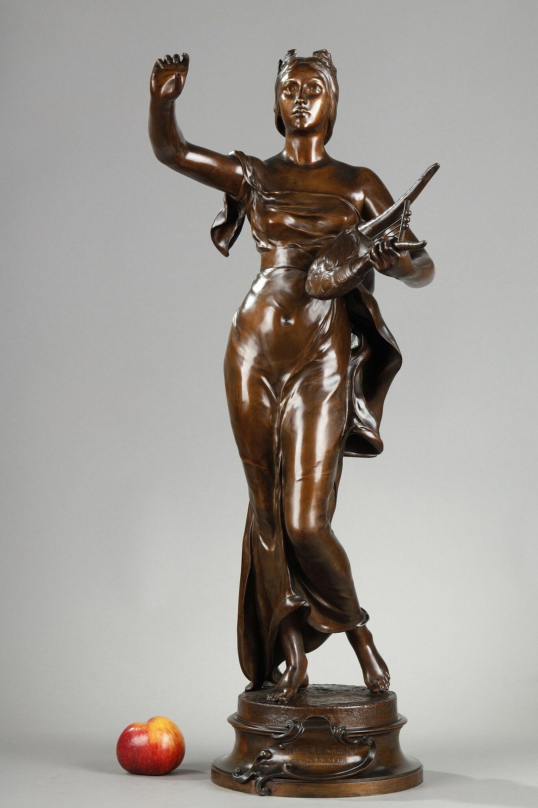 Bronze Sculpture, "Muse Des Bois", After Henri Louis Levasseur photo vinterior