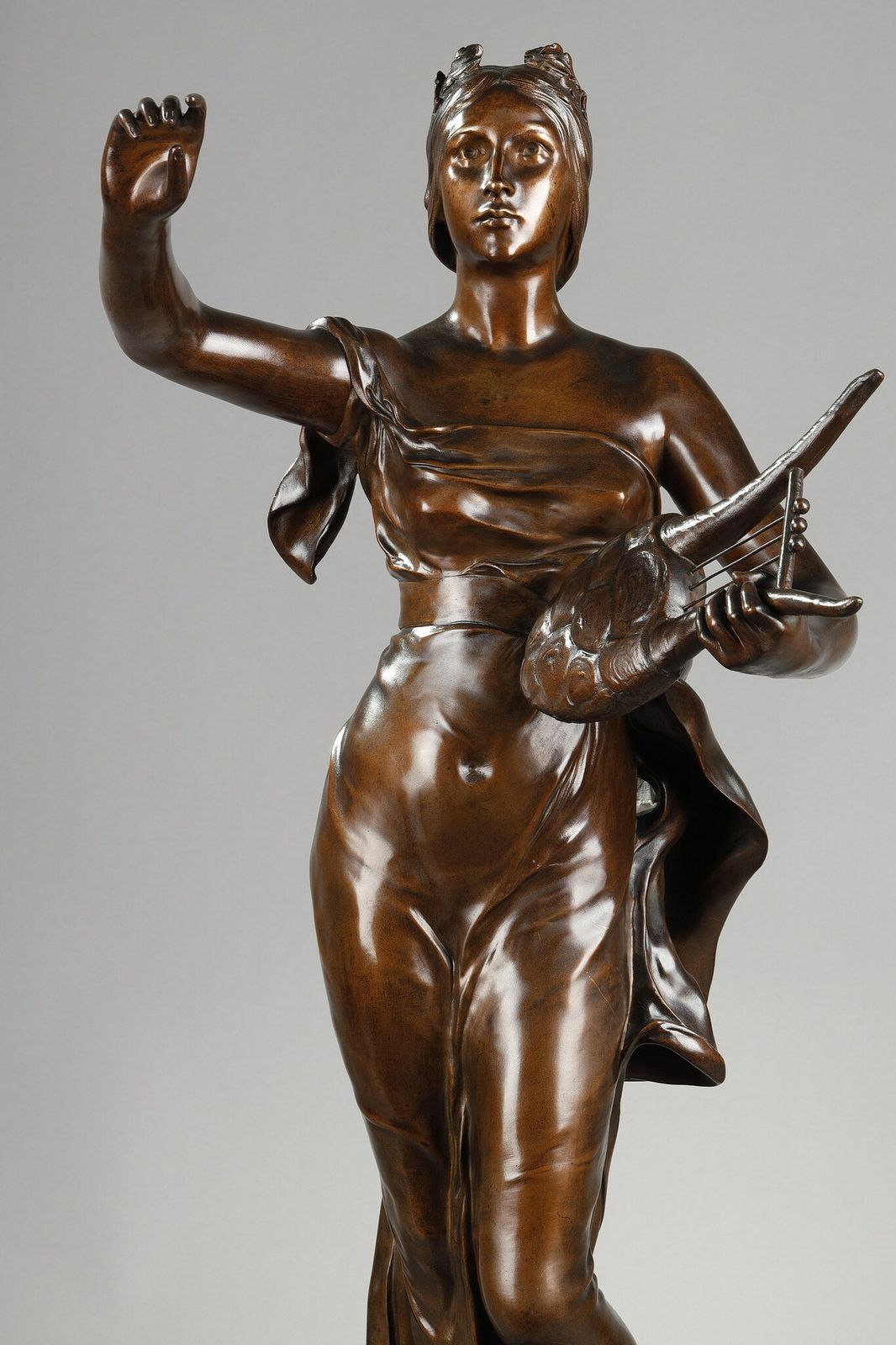 Bronze Sculpture, "Muse Des Bois", After Henri Louis Levasseur photo buy