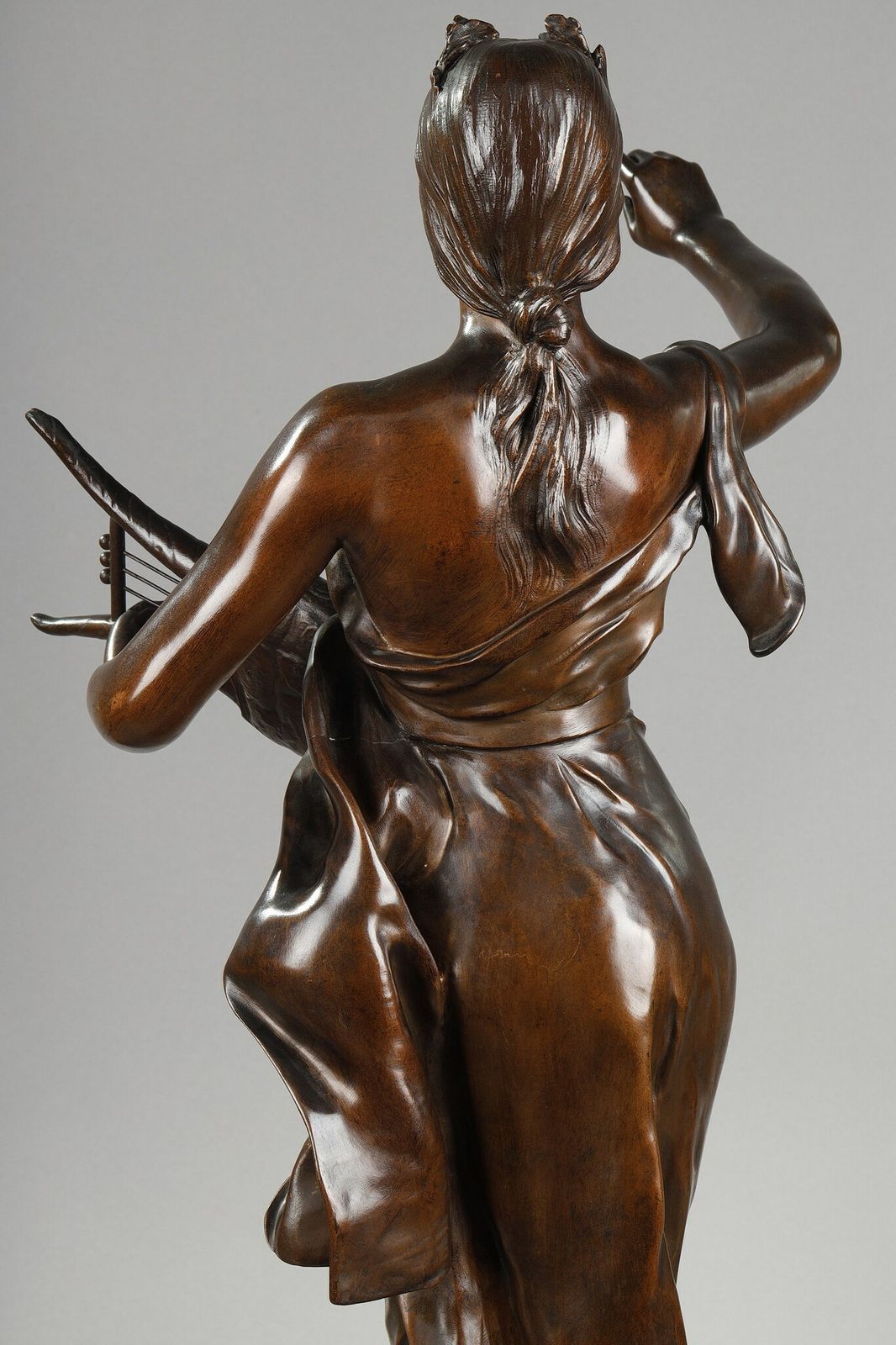photo vintage Bronze Sculpture, "Muse Des Bois", After Henri Louis Levasseur