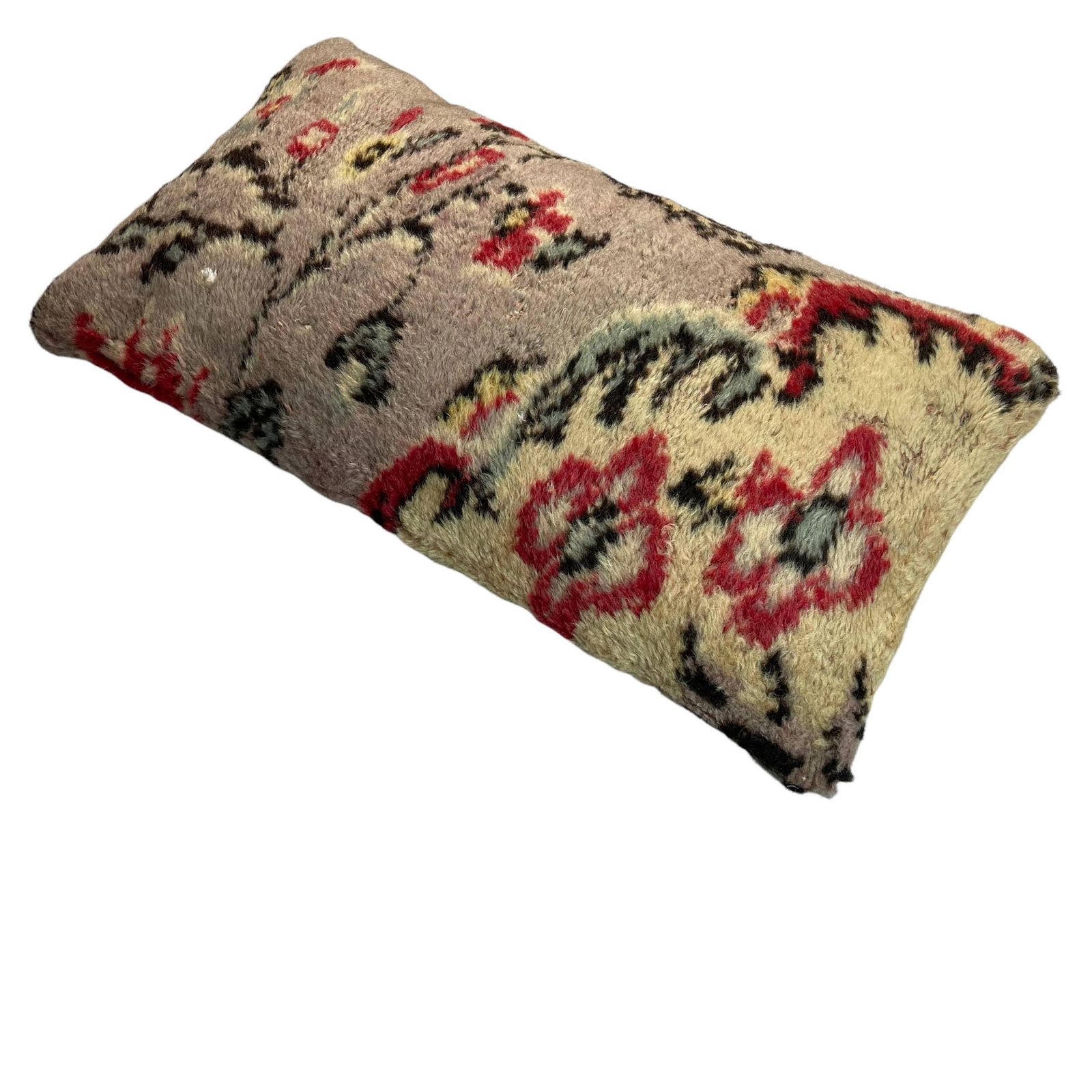 Vintage Hand Made Rug Cushion Cover, Decorative Rug Pillow Cover, Large Vintage Turkish Rug Cushion Cover photo vintage