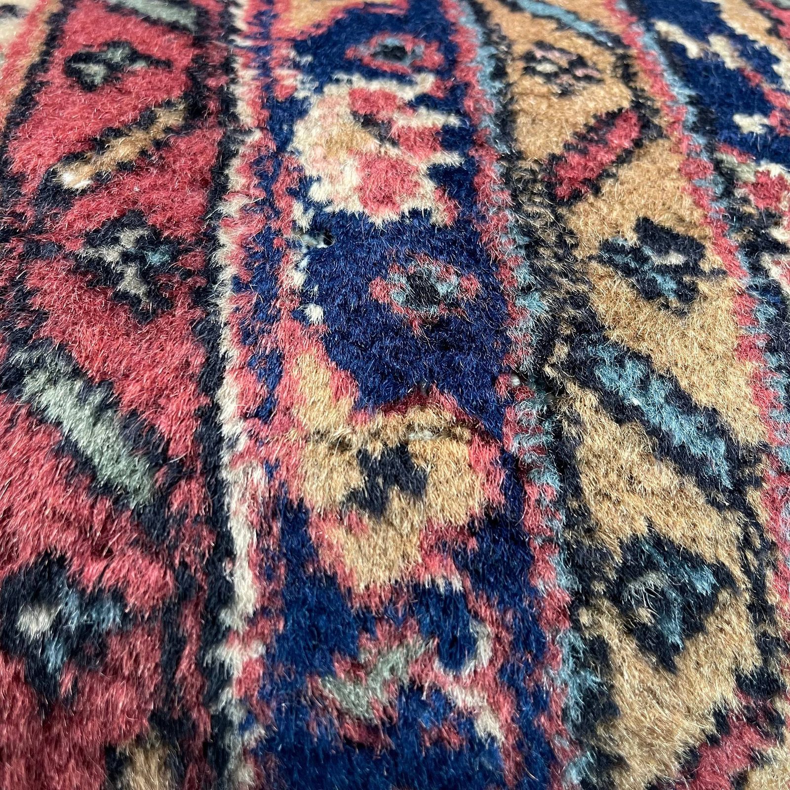 Vintage Hand Made Rug Cushion Cover, Decorative Rug Pillow Cover, Large Vintage Turkish Rug Cushion Cover photo for sale