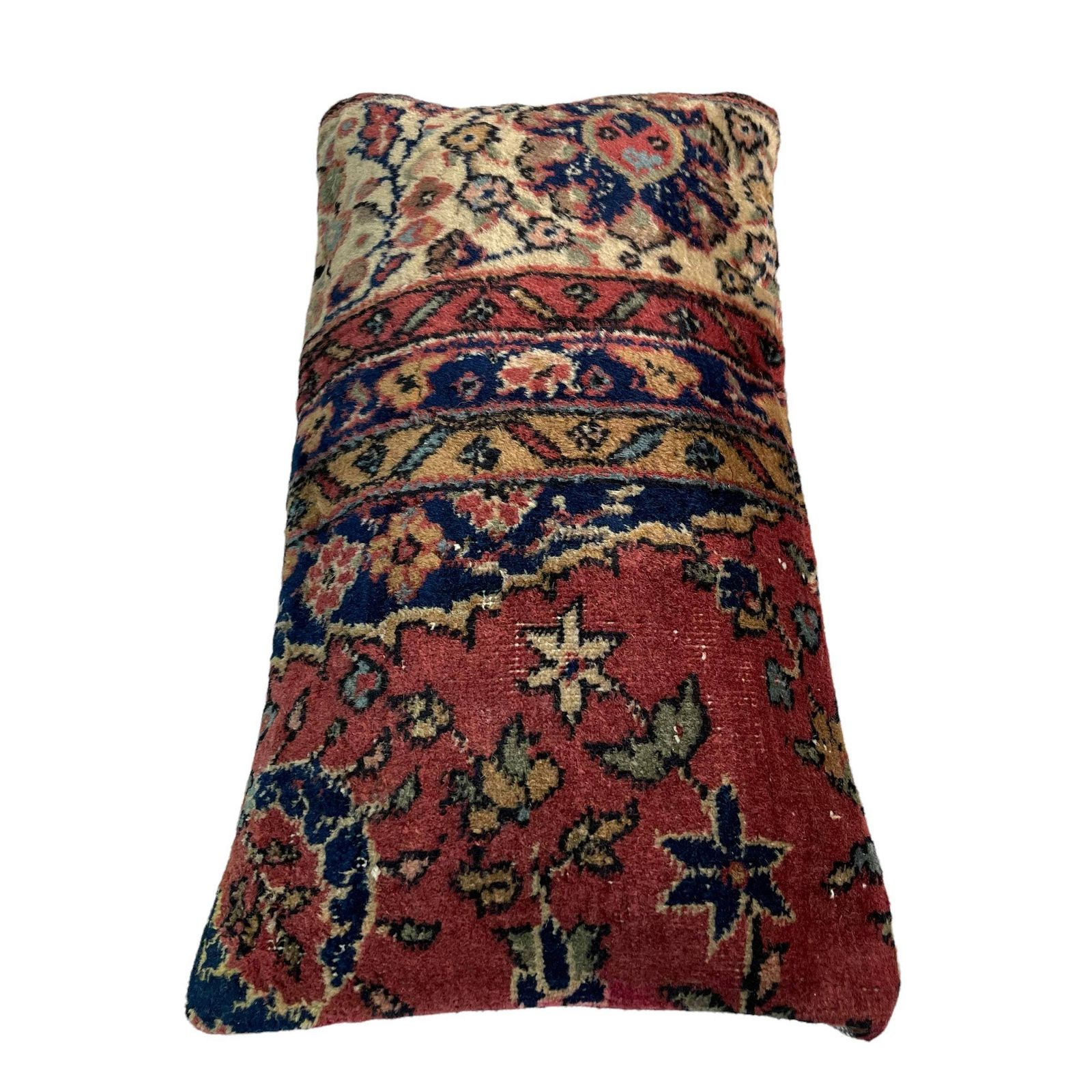 Vintage Hand Made Rug Cushion Cover, Decorative Rug Pillow Cover, Large Vintage Turkish Rug Cushion Cover photo vinterior