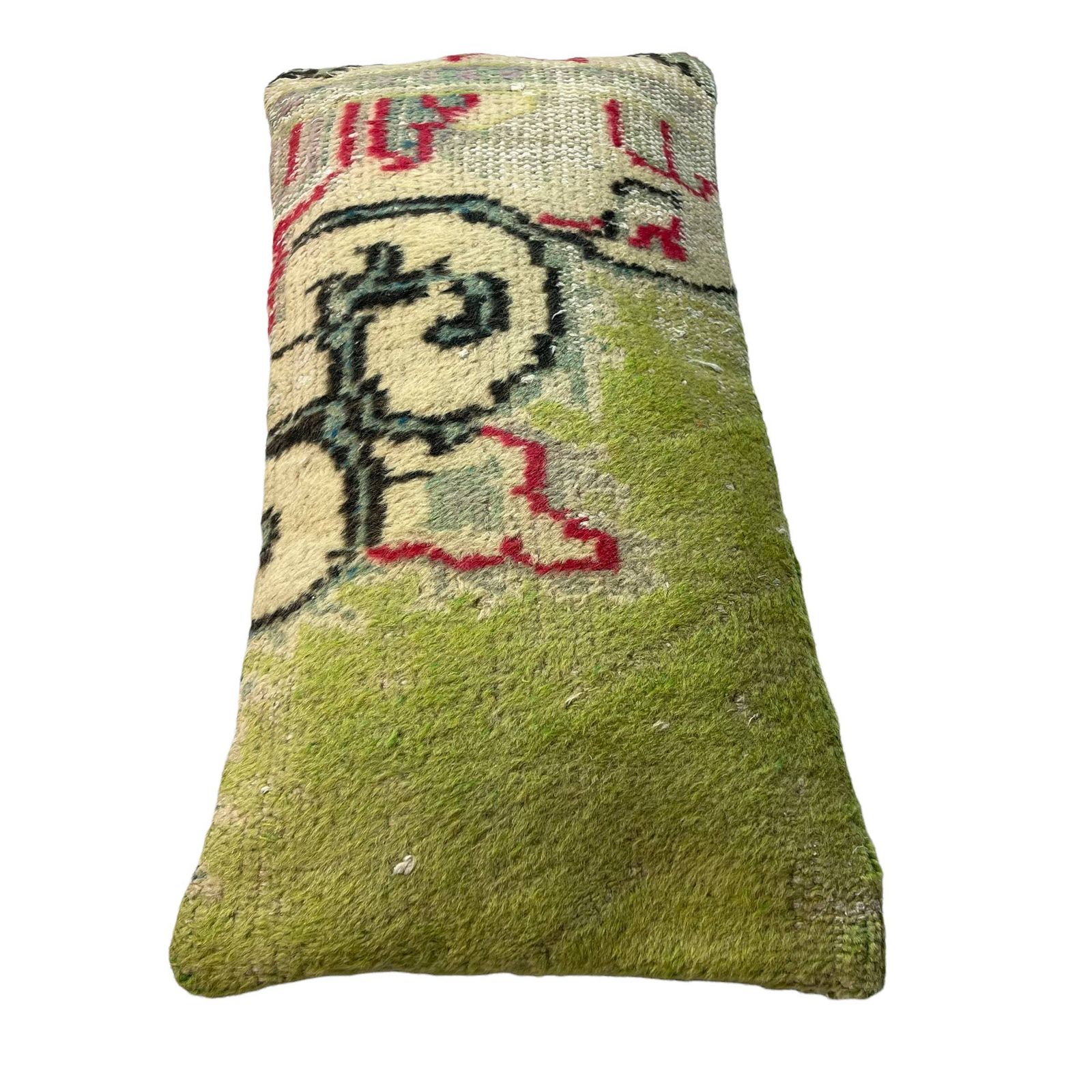 Vintage Hand Made Rug Cushion Cover, Decorative Rug Pillow Cover, Large Vintage Turkish Rug Cushion Cover photo buy
