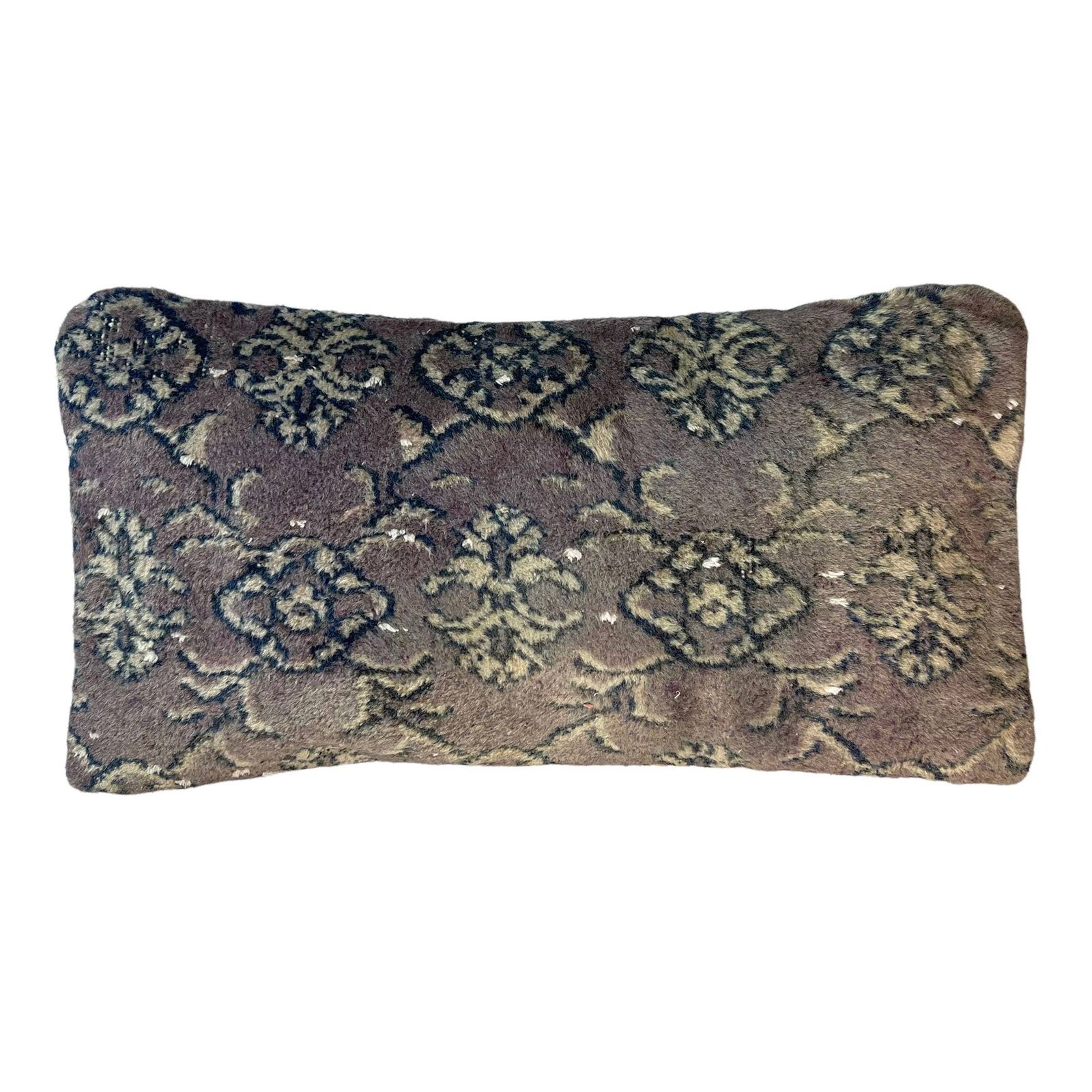 Vintage Hand Made Rug Cushion Cover, Decorative Rug Pillow Cover, Large Vintage Turkish Rug Cushion Cover