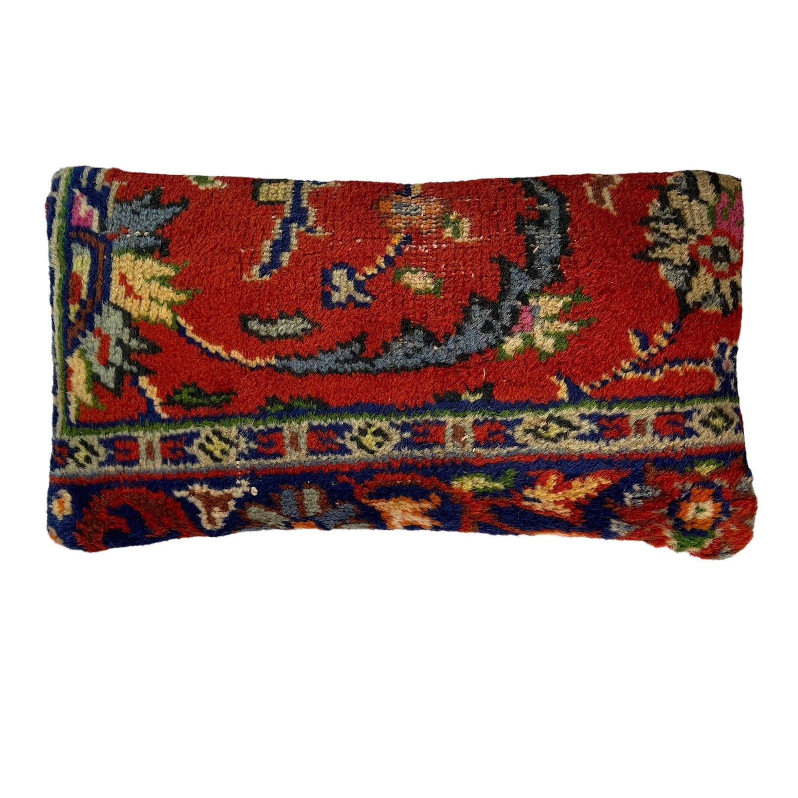 Vintage Hand Made Rug Cushion Cover, Decorative Rug Pillow Cover, Large Vintage Turkish Rug Cushion Cover
